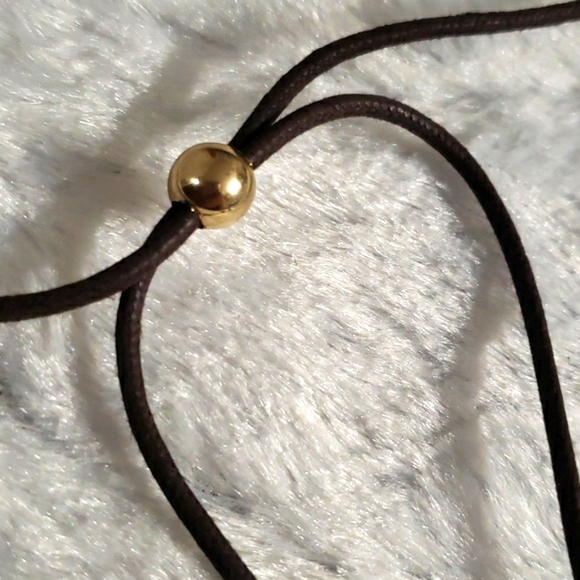 Beautiful Design, Colorful Hanging From a Leather Thread. Women's Necklace - Picture 9 of 12